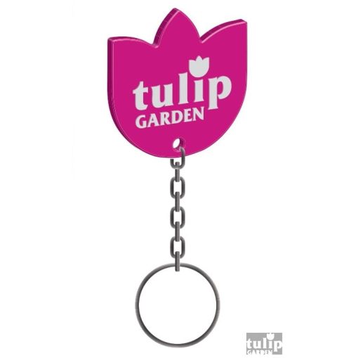 TulipGarden kulcstartó - rózsaszín