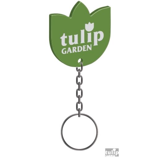 TulipGarden kulcstartó - zöld