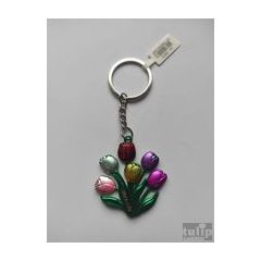 Tulipáncsokor kulcstartó