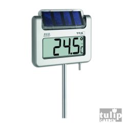 AVENUE napelemes digitális design kerti hőmérő